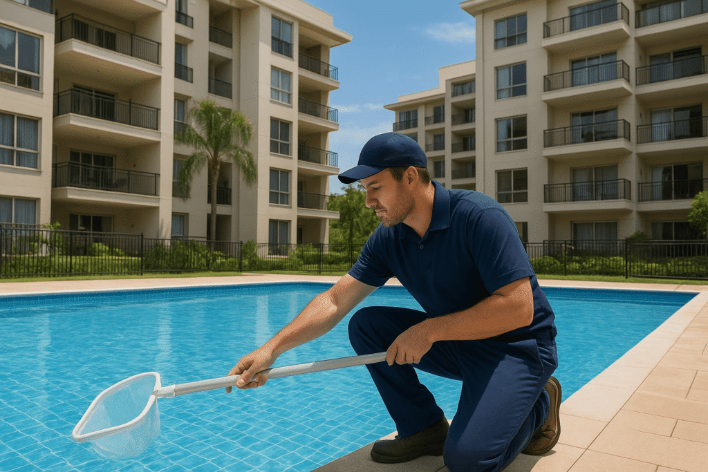 manutenção de piscina em condomínios