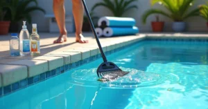como manter piscina limpa