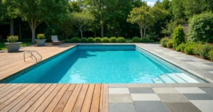 deck para piscinas madeira