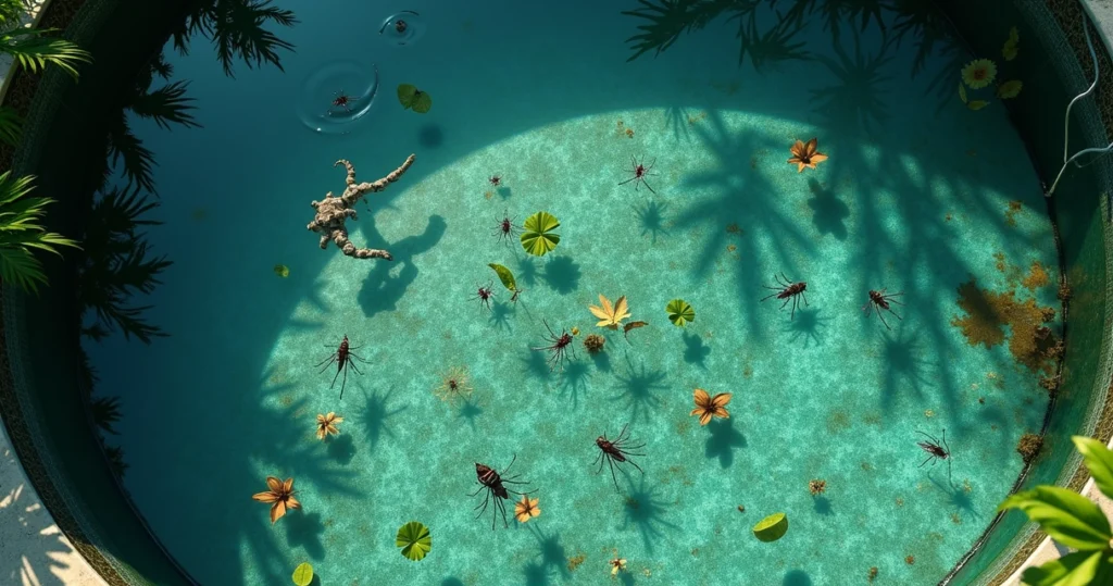 como limpar piscina verde em minutos, retirar detritos