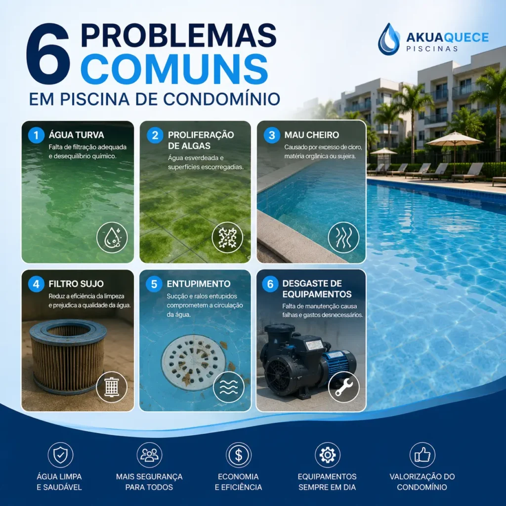 Erros comuns em piscina de condomínio