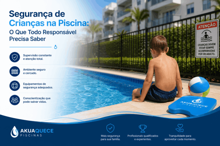 Proteção de crianças na piscina