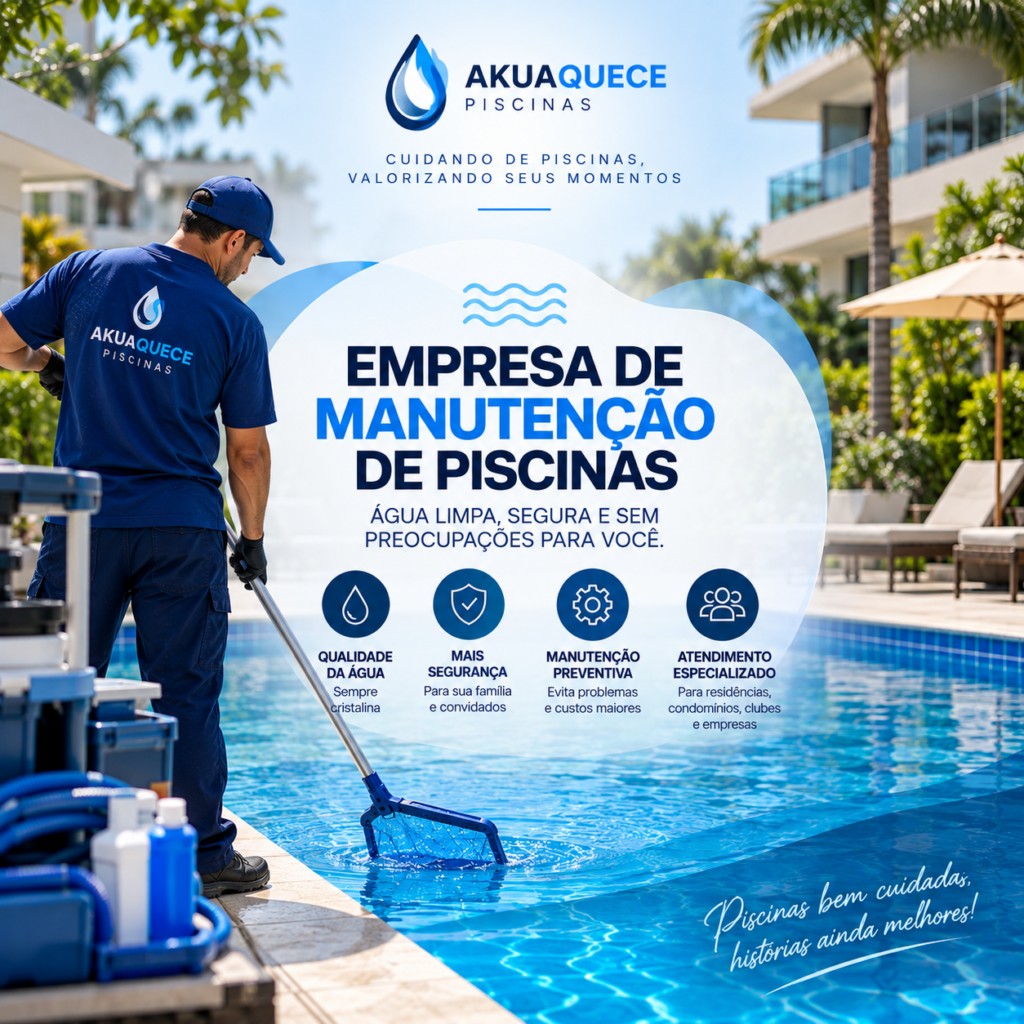 profissional da akauquece, empresa de manutenção de piscinas