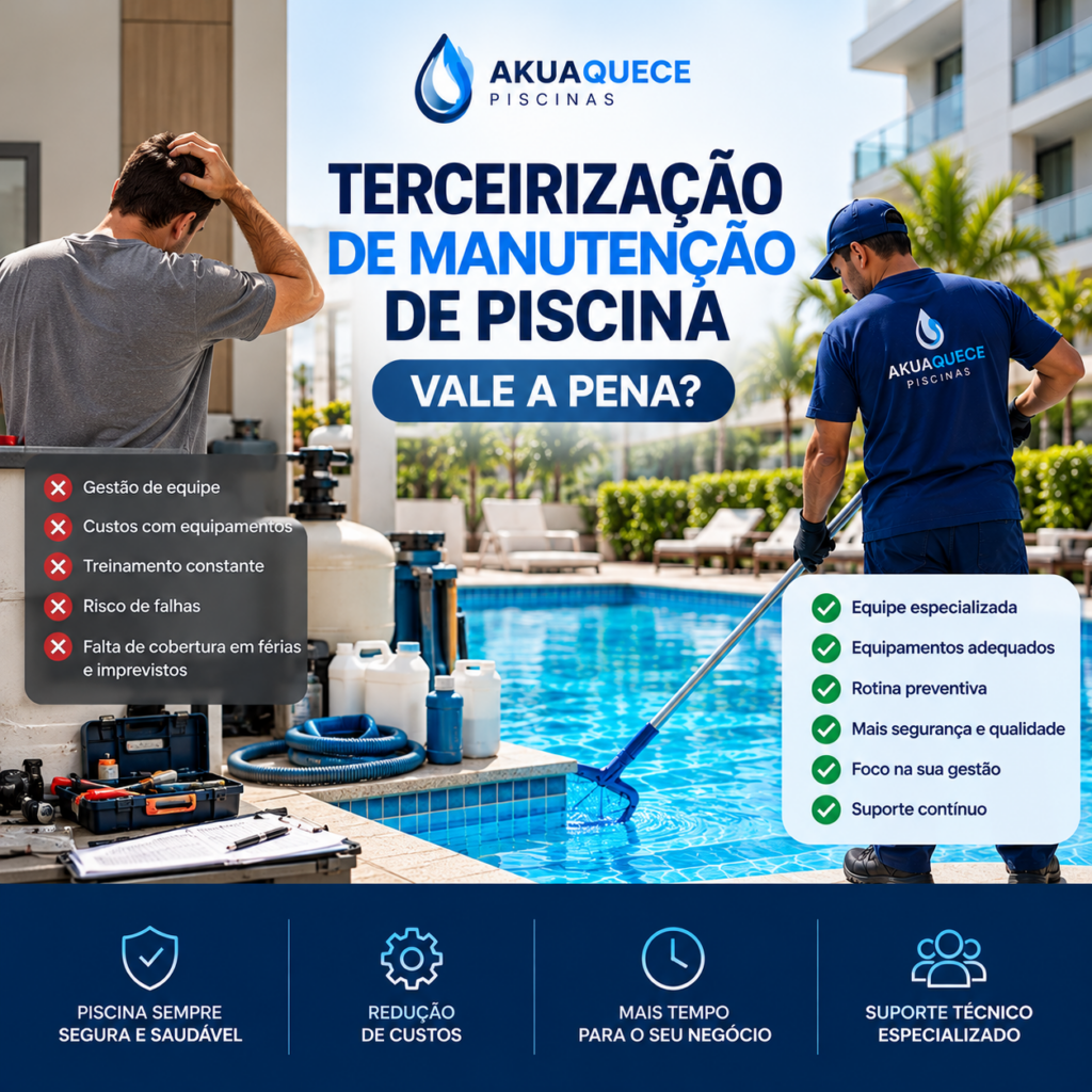 terceirização de manutenção de piscina, vale a pena?
